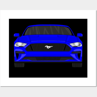 MUSTANG BLUE Posters and Art